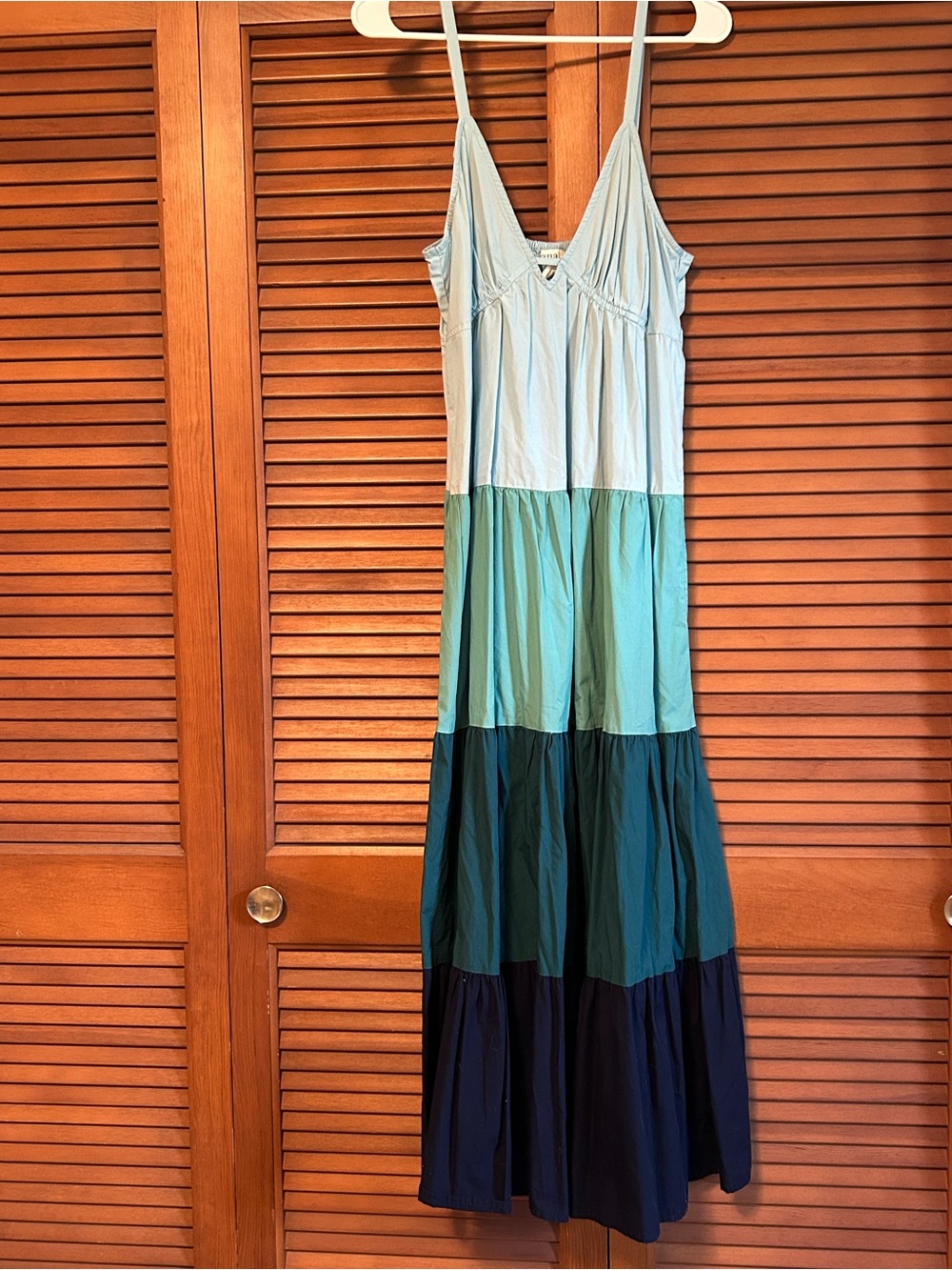a.n.a Tiered Maxi Dress in Light Blue, Teal, Dark Teal, Navy
